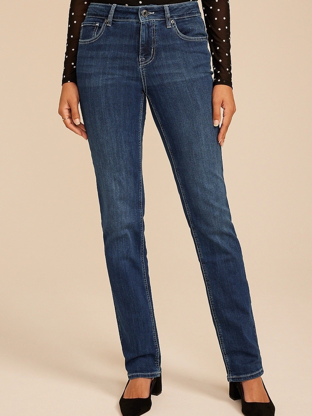 Maurices Mid-Rise Indigo Straight Leg Jeans
